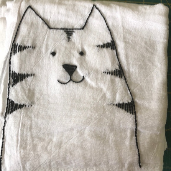 Set of 6 Flour Sack Hand Embroidered Dish … - Picture 3 of 7